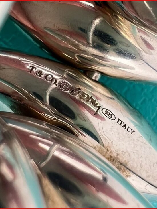 Vintage Tiffany & Co. Frank Gehry Sterling Silver & Wood  Tiffany & Co Frank Gehry Fish Ring Sterling Silver 5, 7